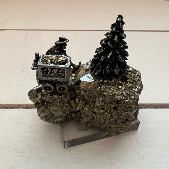 Mini Pyrite Figure of a Montana Miner - Picture 4 of 11
